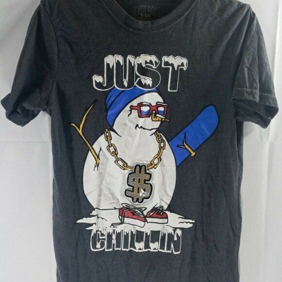 Seven Oaks Just Chillin Women  T shirt Size Small - Picture 3 of 12